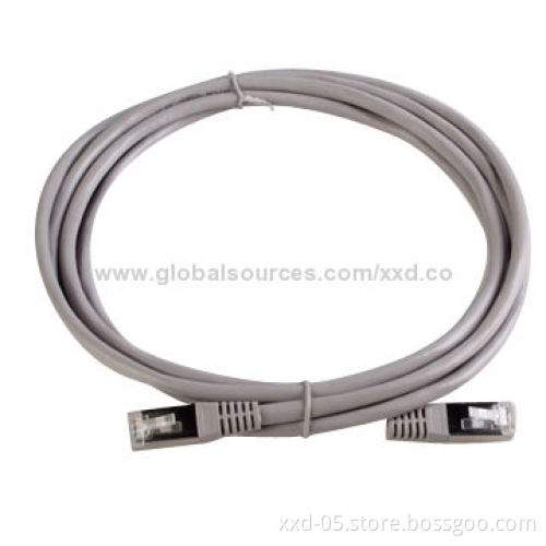 SFTP Cat6 Patch Cord, 24AWG PVC Jacket 8P8C RJ45 and BC Stranded Conductor Twisted Pair